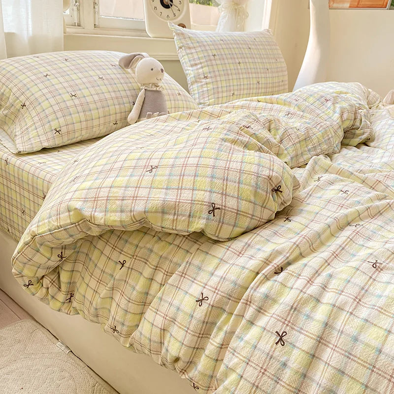 Floral Style Duvet Cover Breathable Quilts Cover Single/Double/Queen Size Comforter Cover Home Bedding (Pillowcase Need Order)