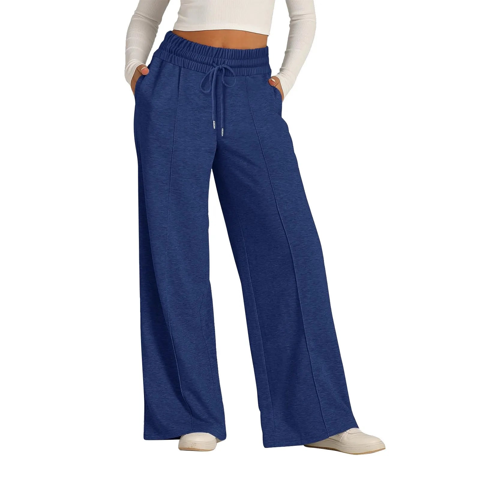 High Waisted Wide Leg Sweatpants Casual Yoga Jogger Pants