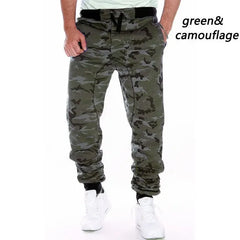 Pantalon de survêtement de course pour hommes, Camouflage, élastique, Cargo, cordon de serrage, multi-poches, bas décontracté, survêtement, nouvelle collection