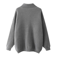Jersey Single breasted Casual Sports Coat Solid Color Stand Collar Wweater Fleece Warm Cardigan