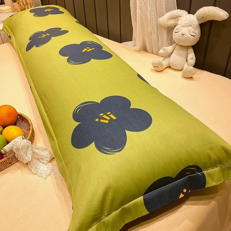 100% Cotton Pillow Cover Comfortable Pillow Case 90/120/150/180cm Long Bedside Cushion Cover Sweet Girl Pillow Covers Decorative