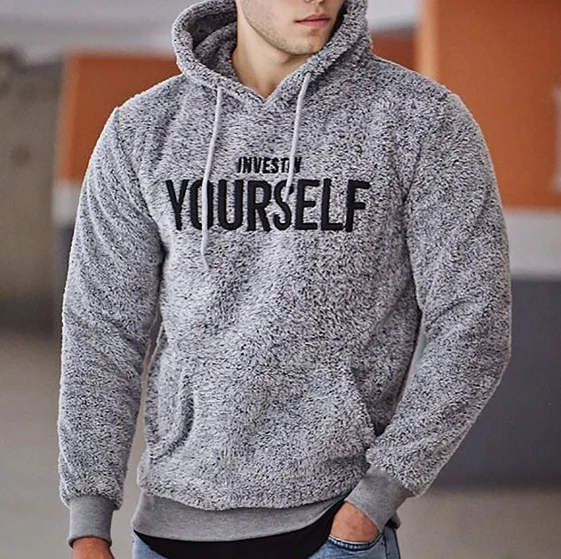 Embroidered hoodie casual
