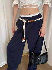 Bohemian Folk Style Braided Waist Rope Nvchan Ring Bead Design With Skirt Pants Decorative Belt