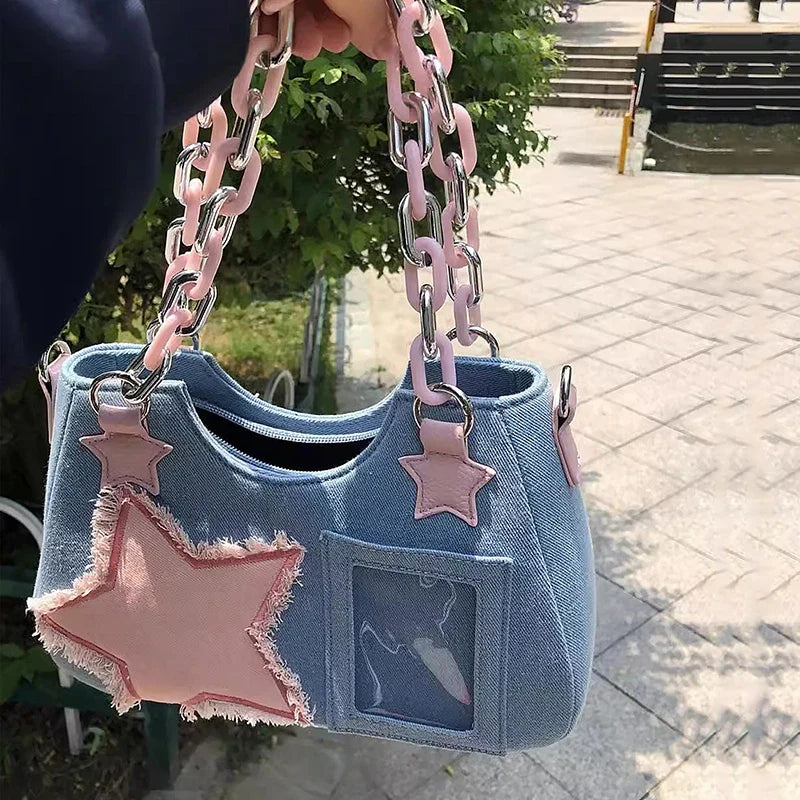 Denim Underarm Shopper Totes Large Capacity Designer Hobo Shoulder Bag Luxury Handbag Small Crossbody Bag