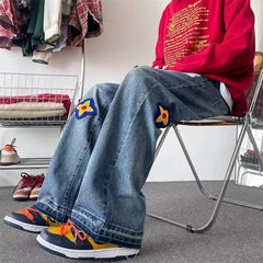 Y2K Vintage Flower Embroidery Jeans