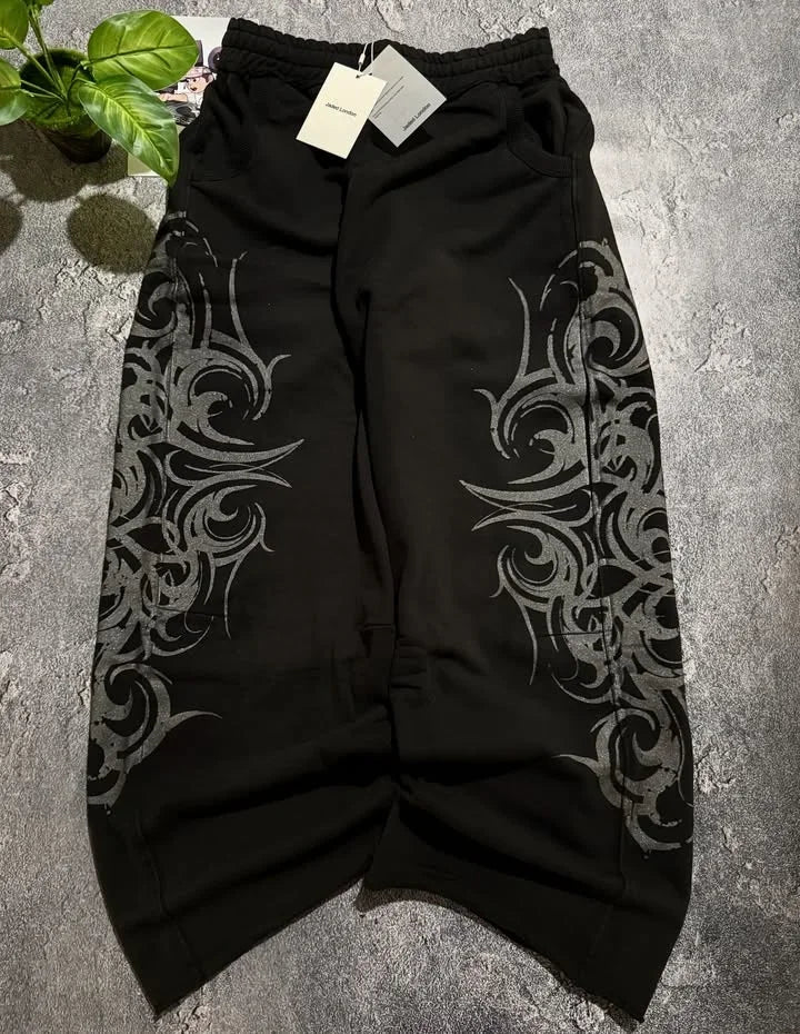 Y2K High Street Dark Gothic Unisex Jeans American Harajuku Baggy Straight Pants Hip Hop Rock Trend Wide Pants