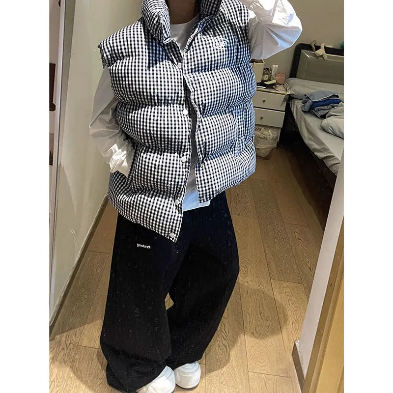 Vintage Y2K 2000s Parachute Grey Pants Harajuku Streetwear Letter Wide Leg Oversize Pockets Baggy Cargo Sweatpants