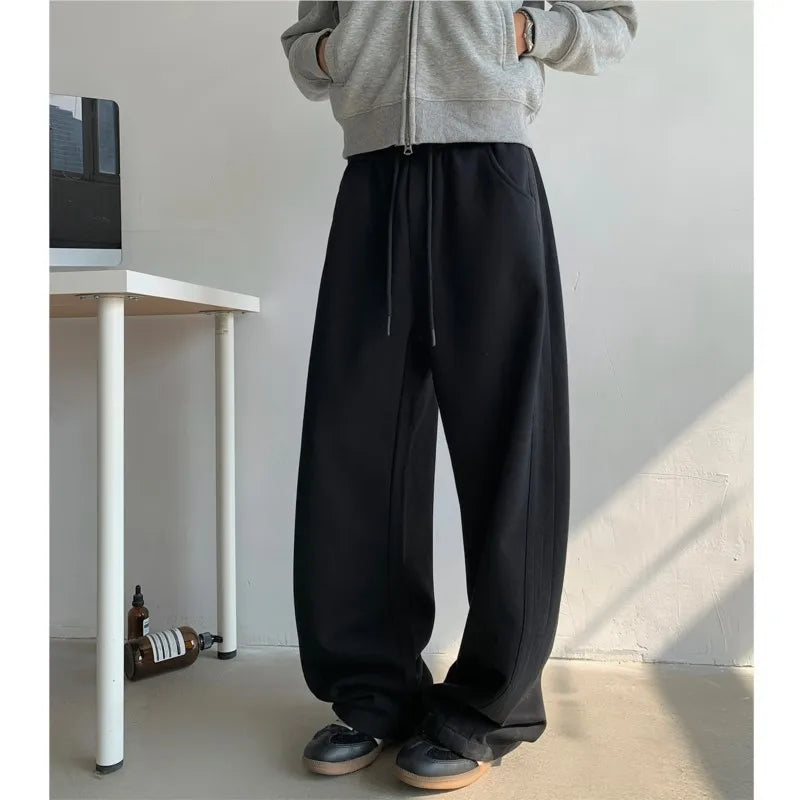 Casual Pants Side Striped Wide Leg Outdoor sports pants Straight Sweatpants Neutral High-quality Long Baggy Trousers