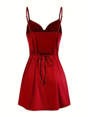 Lady va va voom Satin hip suspender dress dress