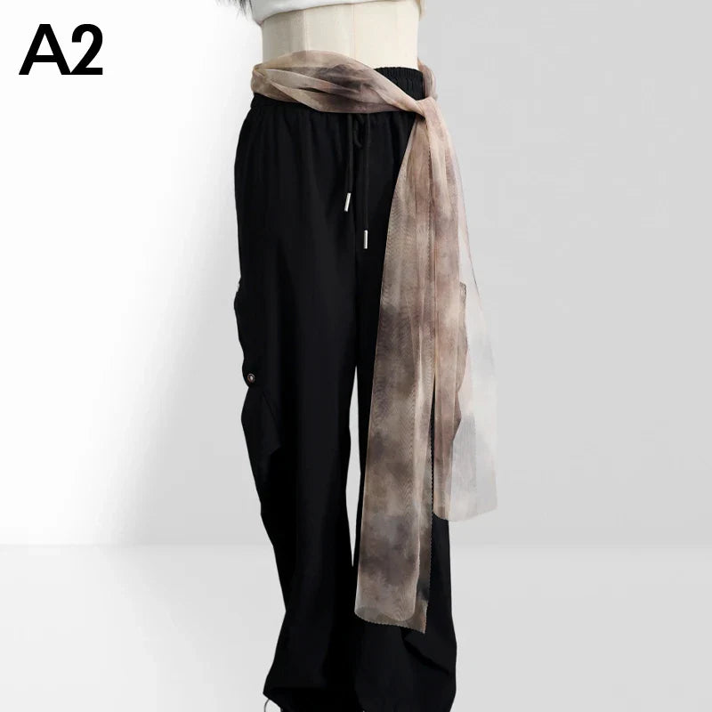 190cm Bohemian Hottie Jazz Belt Mesh Breathable Beach Outer Wear Multifunctional Waist scarf Accessories
