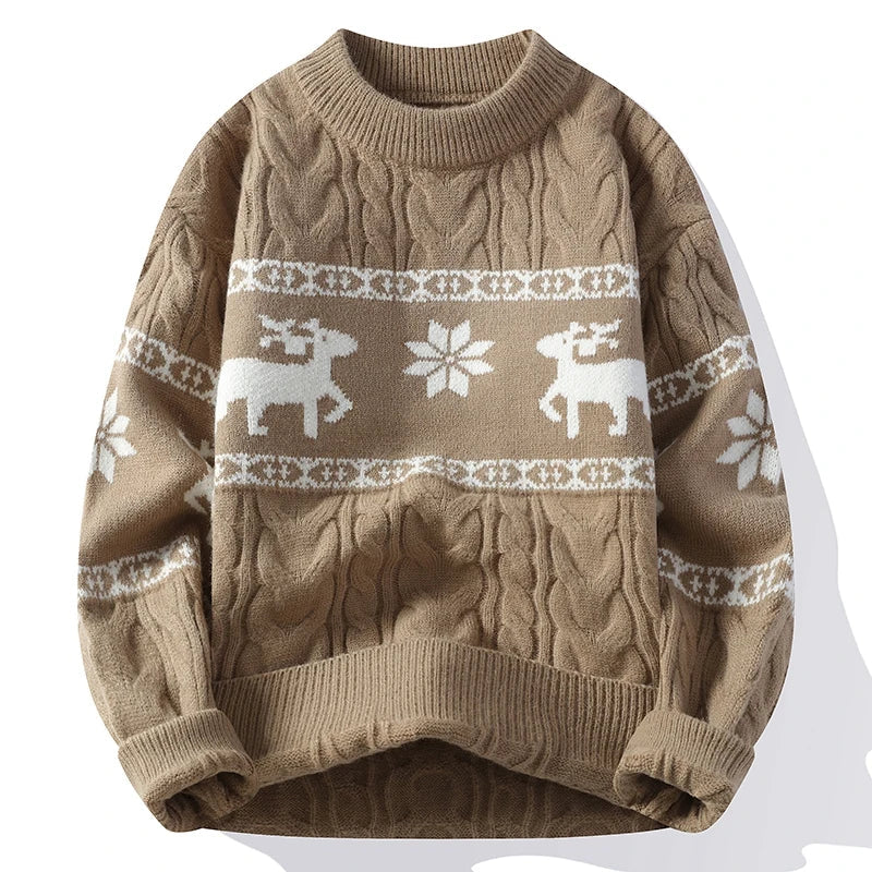 sweater High End Luxury Cashmere Sweater Thick Warms Sweaters With Deer Korean Harajuku Christmas Jumper