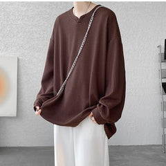 Texture Long Sleeve T shirt