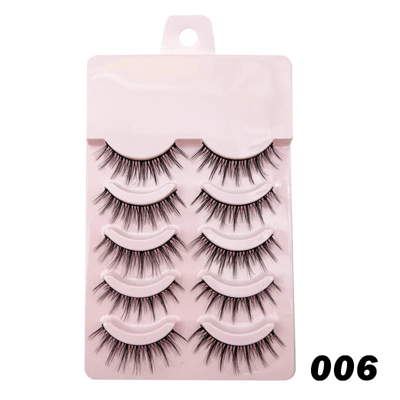 Manga Lashes Soft Natural Eyelashes Thick False Eyelashes Manga Eyelashes Daily Dating Makeup Eyelashes Lashes Wispy