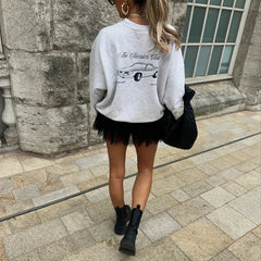 Y2k Lace Mini Skirt Fairy Coquette Low Rise Pleated Ruffle Half Slip Skirt Vintage Layered Flowy Short Skirt Streetwear