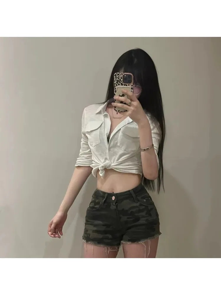 Y2K Camouflage Shorts