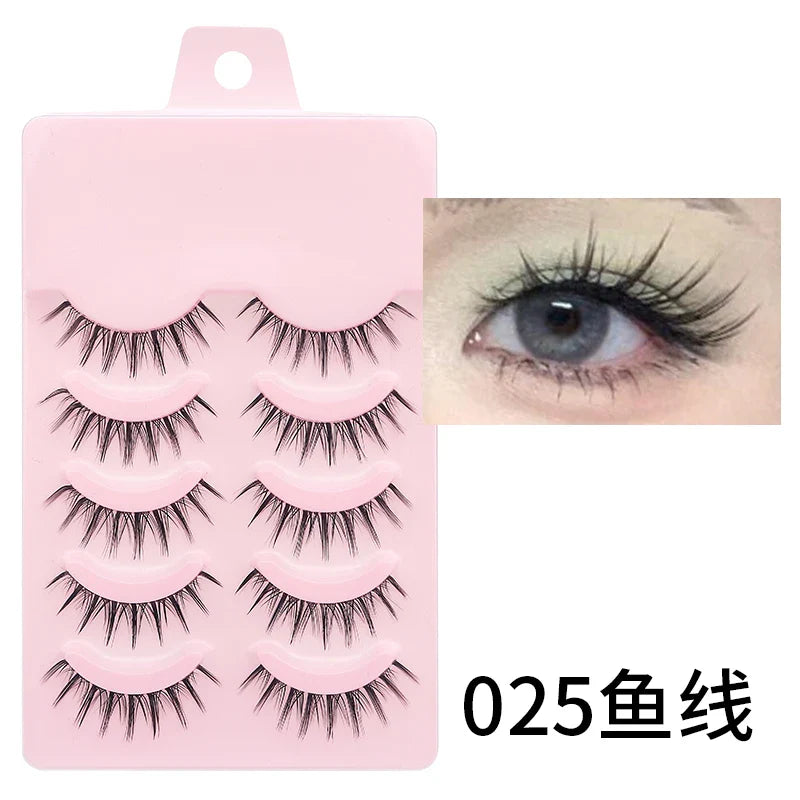 Manga Lashes Soft Natural Eyelashes Thick False Eyelashes Manga Eyelashes Daily Dating Makeup Eyelashes Lashes Wispy