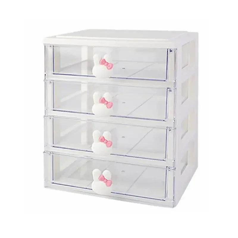 Desktop Storage Box Organizer Student Drawer Box Pen Holder Cute Office Childrens Hair Accessories Stationery Rack Organizer Box