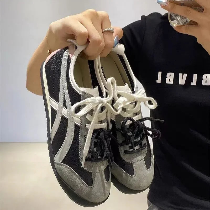 Thick Bottom Dad Shoes Style Platform Slip-On Sports Shoes Breathable Comfortable Versatile Casual Shoes