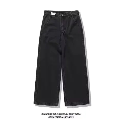 American Graffiti Punk Hip-Hop Printed Gothic Jeans