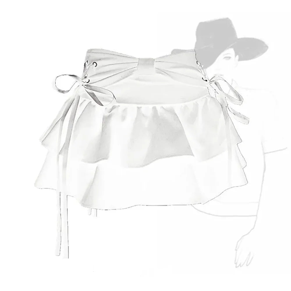 Girl Sweet Kawaii Bow Vintage Y2k Clothes American Streetwear A-line Gothic Mini Denim Skirts