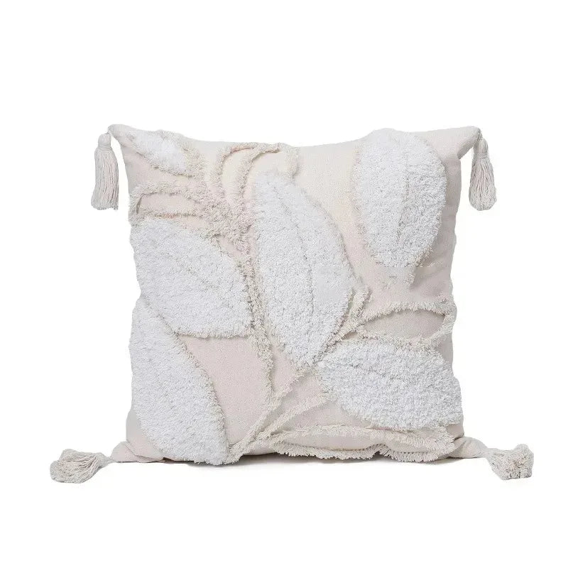 45x45CM Embroidered Floral Pillow Case Decor Home Light Luxury Sweet Pillow Cushion Cover Throw Square Funda Cogines De