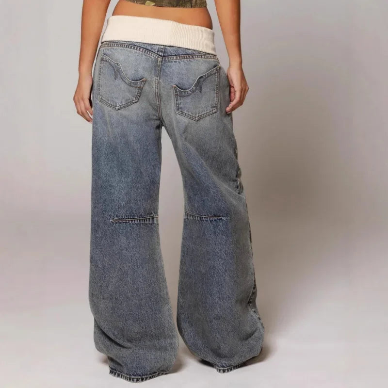 Hip Hop Splice Basics Retro Jeans