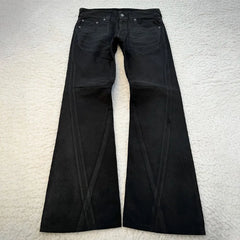 vintage X ray waxing tribal embroidery flared jeans Gothic high street unisex punk slim fit jeans Y2K baggy flared jeans
