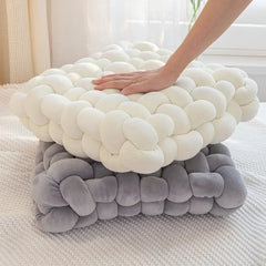 Square Knot Stuffed Cushion Nordic Pillow Decorative Plush Pillow Office Sleeping Floor Windowsill Back Cushion Decor