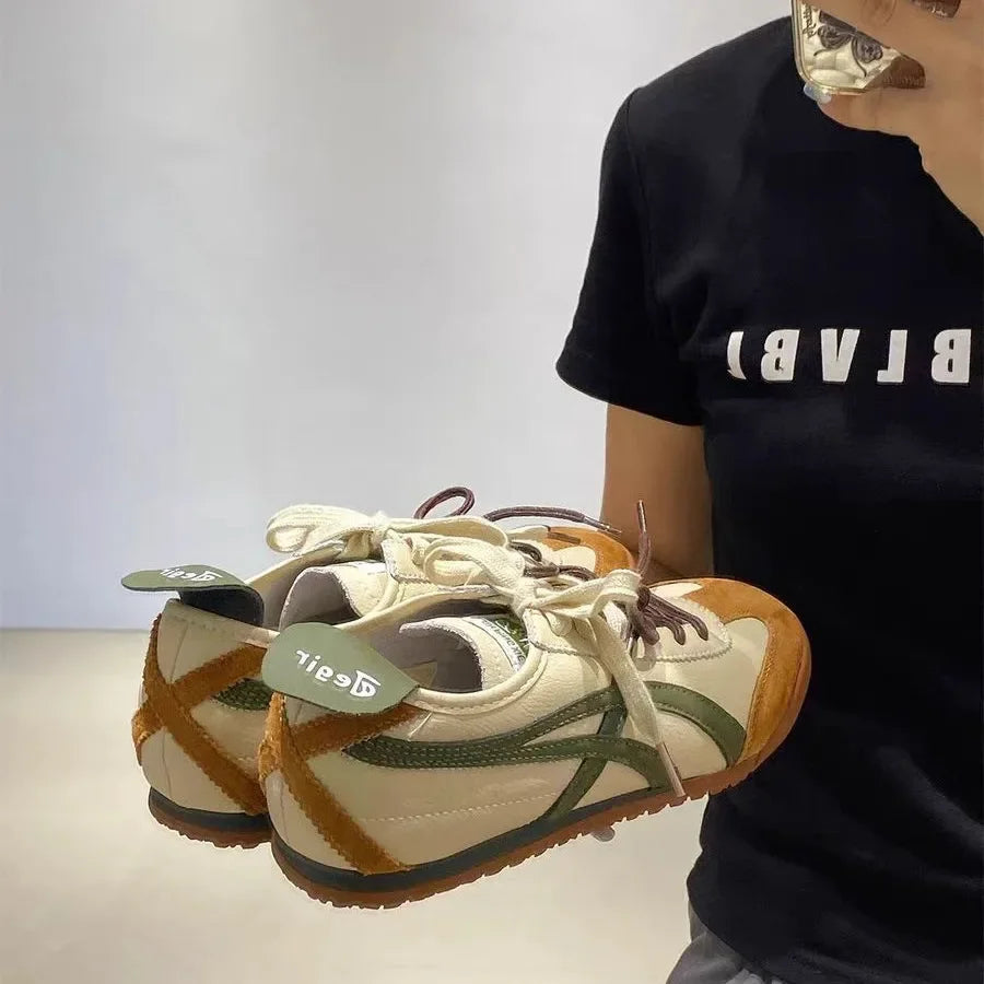 Thick Bottom Dad Shoes Style Platform Slip-On Sports Shoes Breathable Comfortable Versatile Casual Shoes
