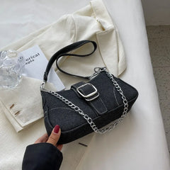 Small Design Jeans Bag Cross-Shoulder Bag Shoulder Canvas Bag