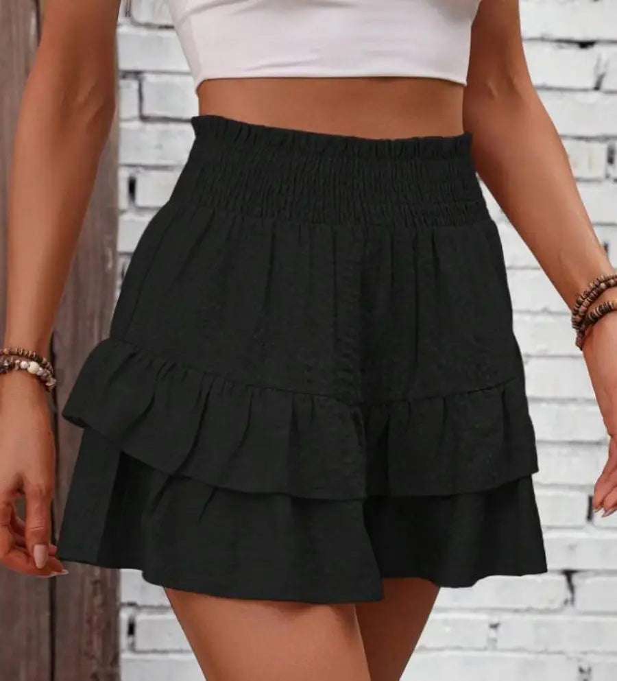 Wide-leg shorts drape Joker casual skirt pants dress