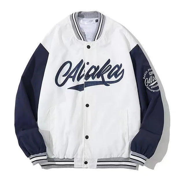 American Niche Ins Fake Two-piece Hooded Bread Coat Y2K Street Loose Retro Couple Coat Tide