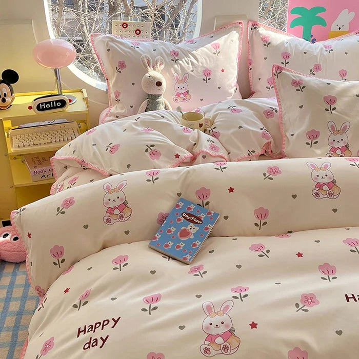 Lace Single Item Quilt Cover Skin-friendly Cotton Korean Version French Shell Quilt Cover Two People Use Bedding