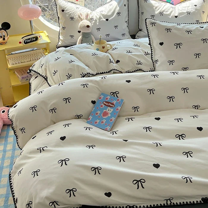 Lace Single Item Quilt Cover Skin-friendly Cotton Korean Version French Shell Quilt Cover Two People Use Bedding