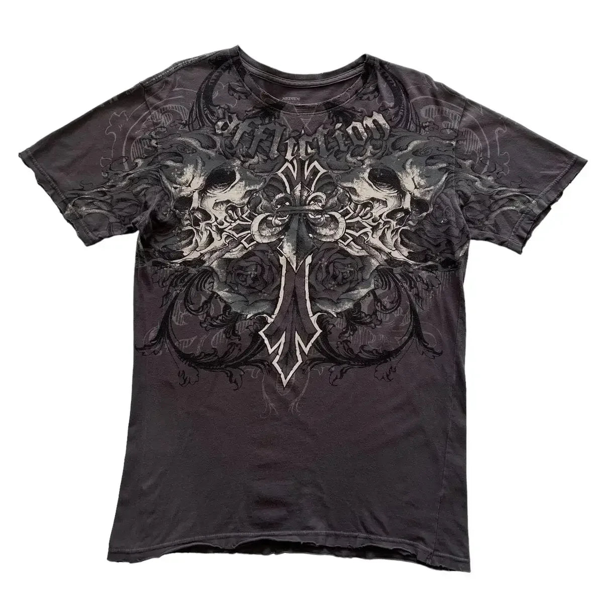 Retro Trend Printed Long Sleeve 90s Street Hip-Hop Harajuku T-shirt Gothic Casual Pure Cotton Loose Top