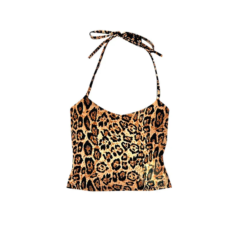 Punk rock harajuku retro camouflage camisole tops chic slim fit hottie crop tops 2000s streetwear