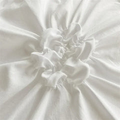 Three-dimensional Twist Flowers Bedding Set Queen Pinch Pleated Crafts Duvet Cover Set Double Blanket Cover Sets
