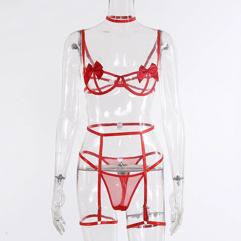 Sexi Babydoll Lace Bra And Panty Set