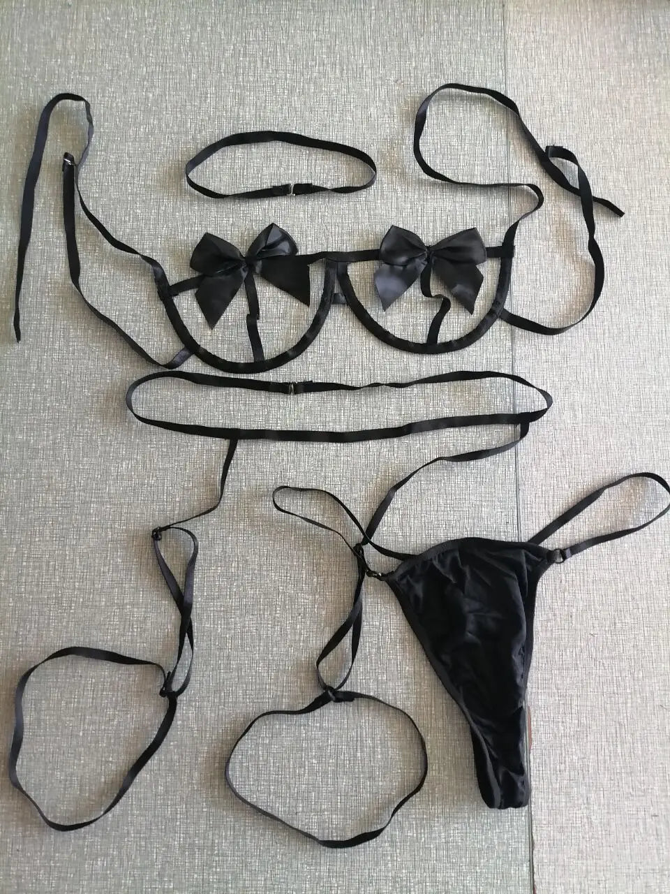 Sexi Babydoll Lace Bra And Panty Set