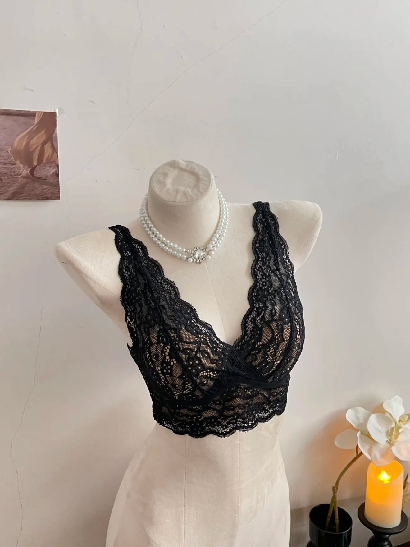 Sexy Backless Lace Camisole Inner Wear