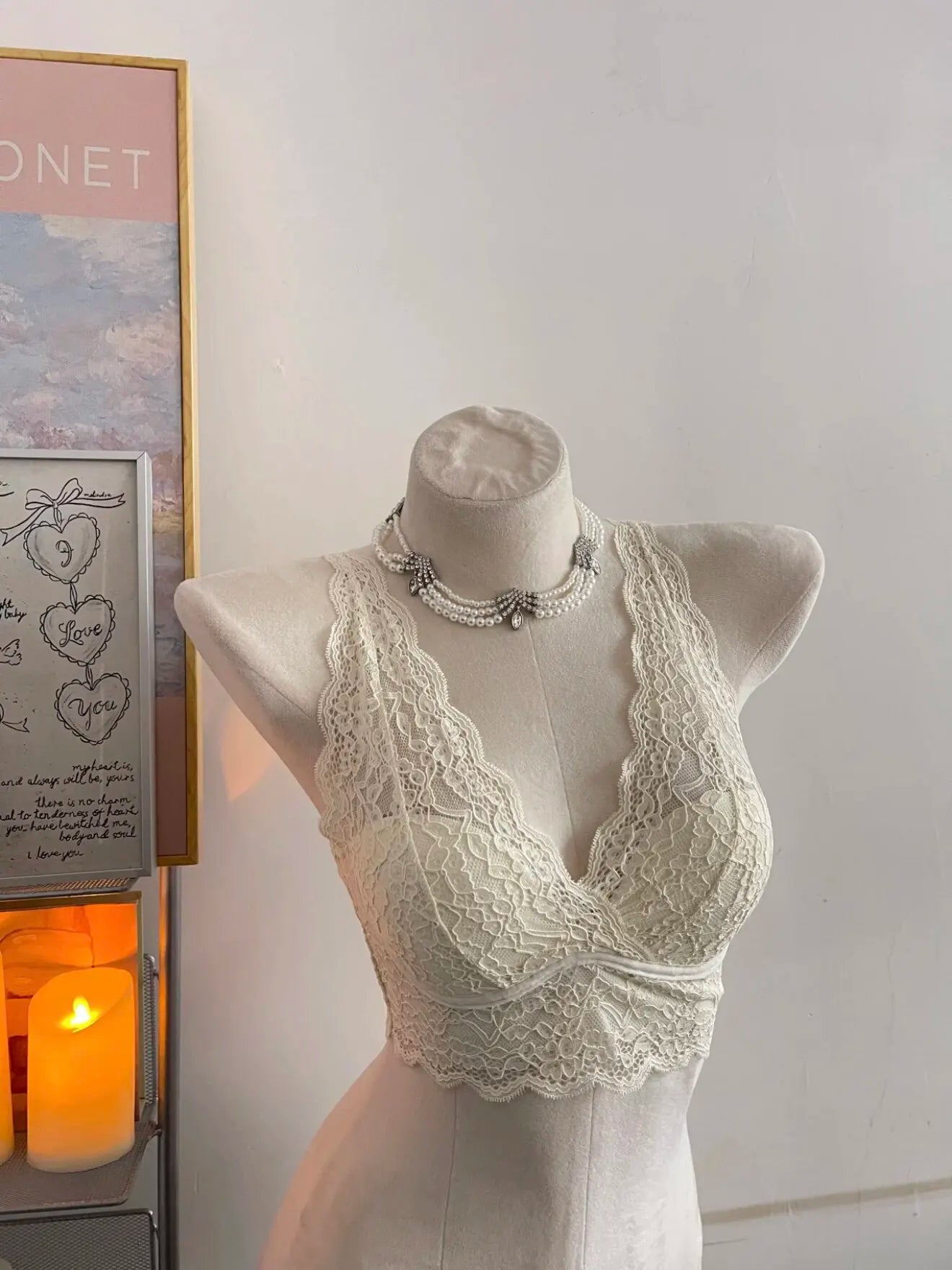 Sexy Backless Lace Camisole Inner Wear