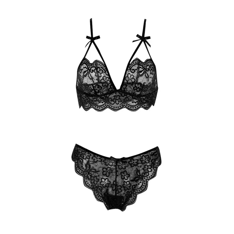Sexy Elegant Lace Seamless Lingerie Set