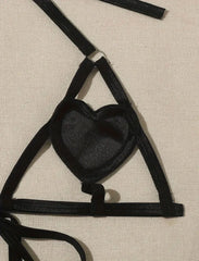 Sexy Erotic Lingerie Women Bra And Panty Garters Set