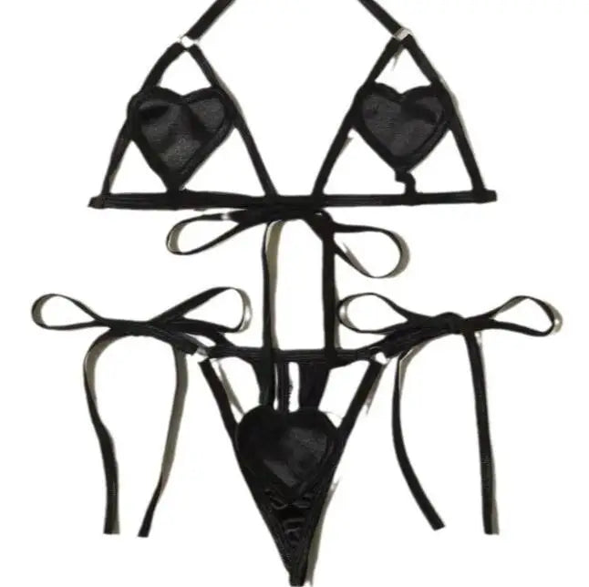 Sexy Erotic Lingerie Women Bra And Panty Garters Set