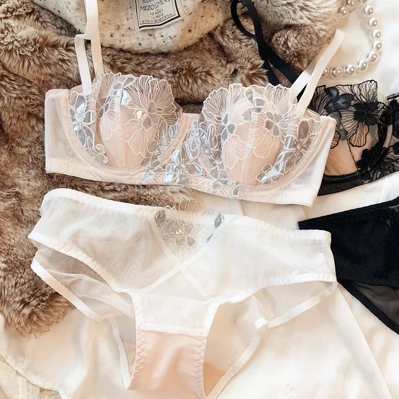 Sexy French Embroidery Underwear