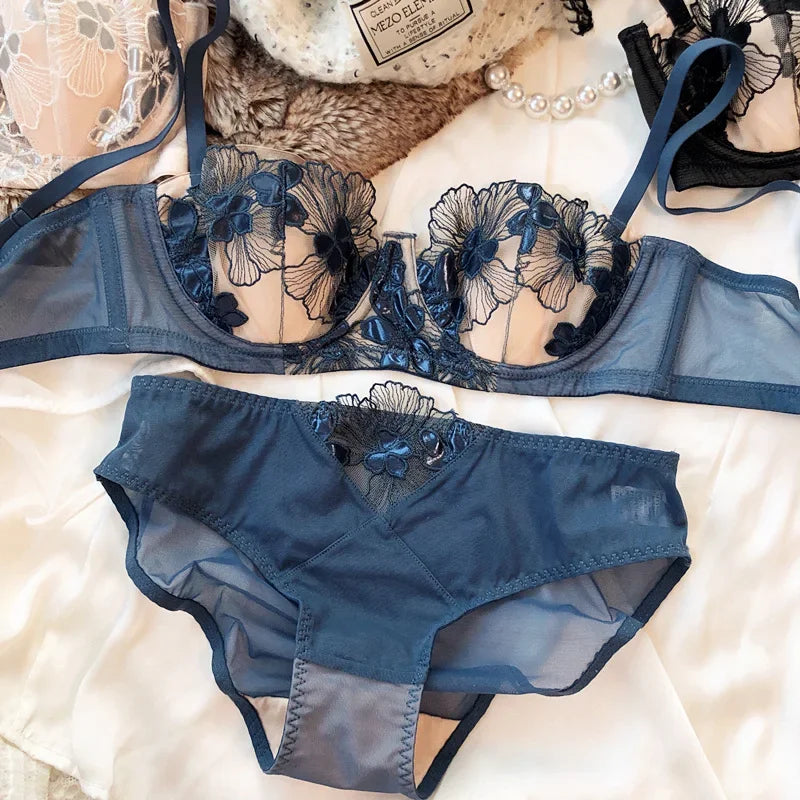 Sexy French Embroidery Underwear