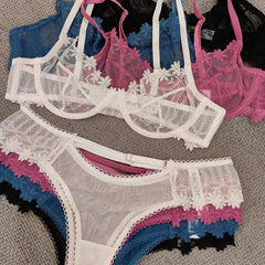 Sexy Hollow Bra Set