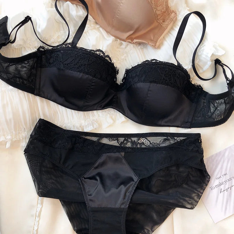Sexy Lace Embroidery Lingerie Set