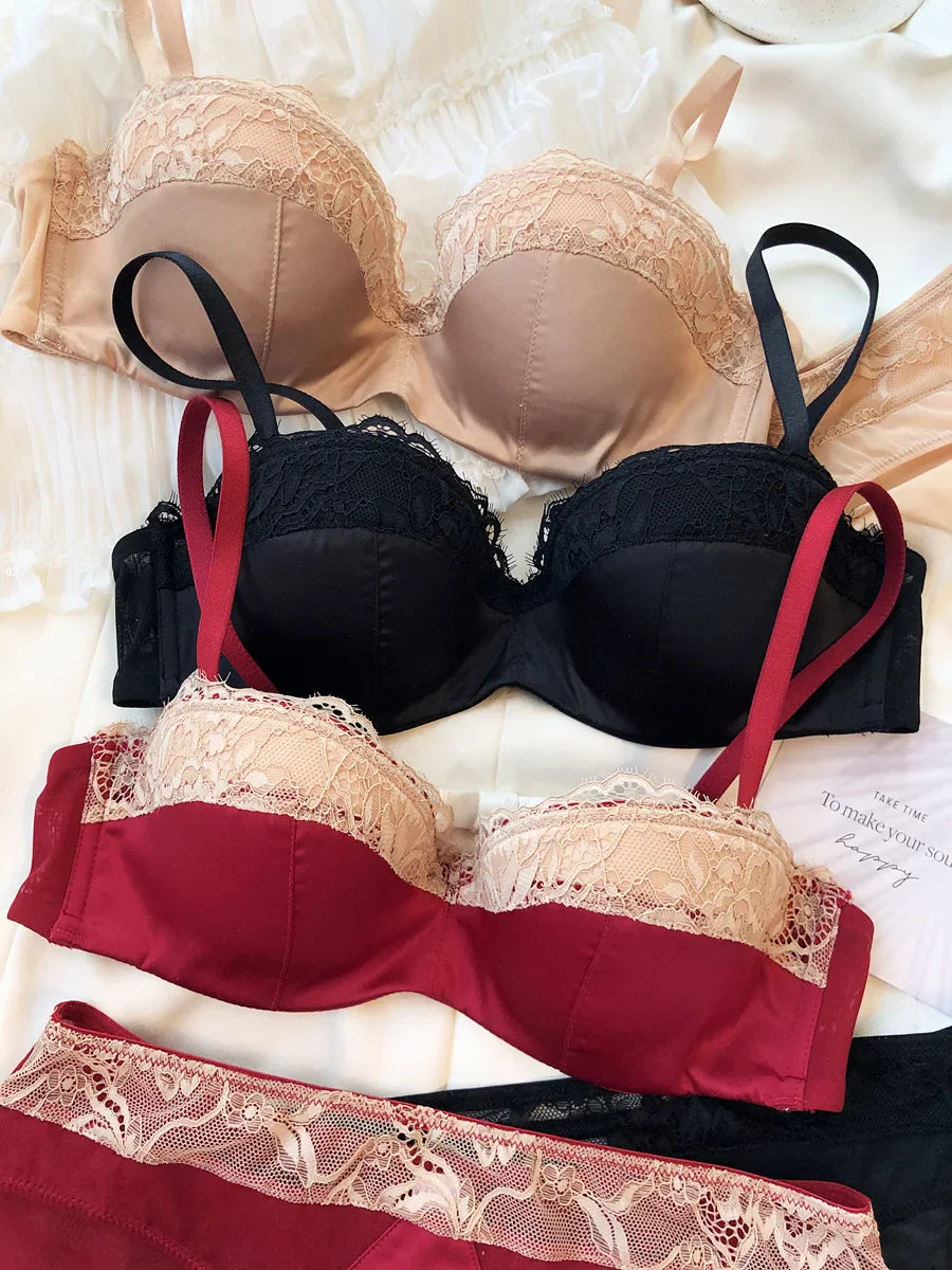 Sexy Lace Embroidery Lingerie Set