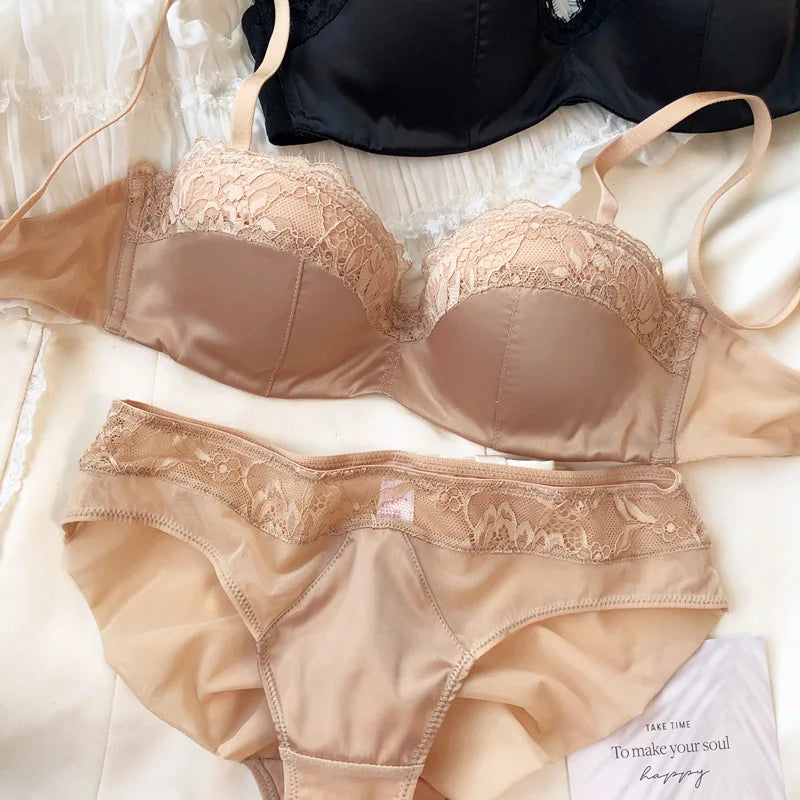Sexy Lace Embroidery Lingerie Set